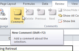 New Comment command
