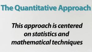 quantitative approach