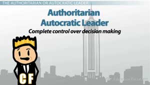 Definition of Authoritarian Autocratic Leader