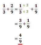 answer is 4/9